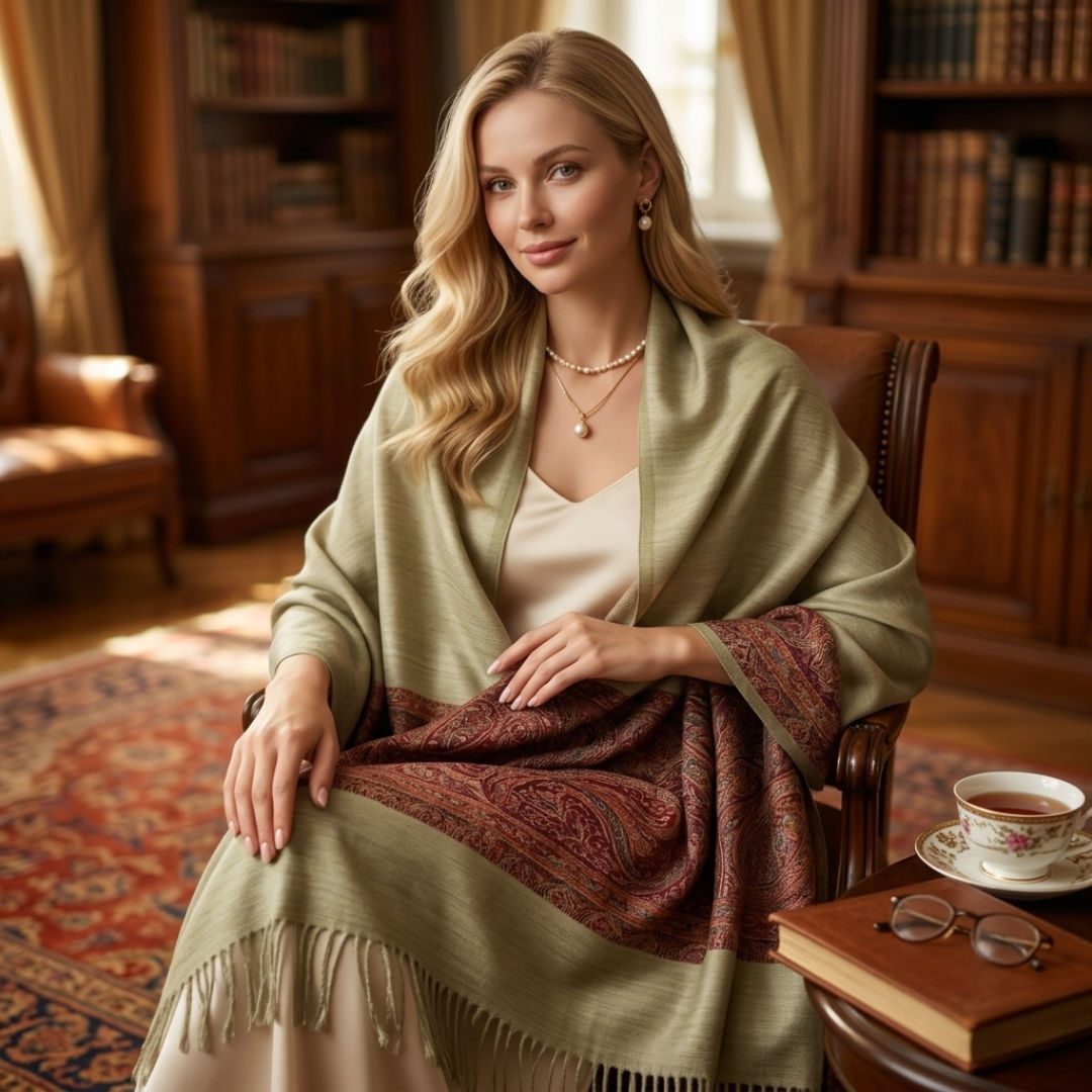 Beige Shawl Wrap